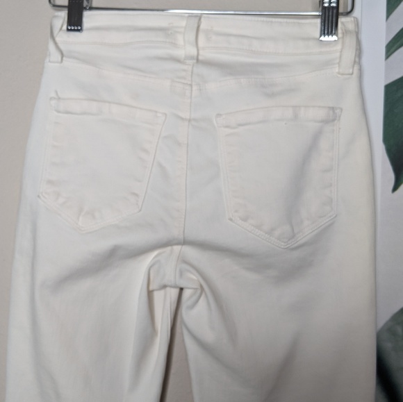 L'AGENCE Marguerite Skinny High Rise White Jeans - Picture 4 of 8